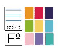Cuadernos espiral Liderpapel A4 pauta estrecha tapa plástico
