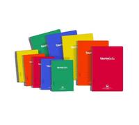 Cuadernos Espiral TAURO Plastic, Folio 80H Raya Horizontal Tapa Plástico, Pack x8