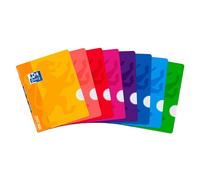 Cuadernos Libretas OXFORD Openflex, Din-A5+ 48H Tapa Plástico Cuadros 4 mm. Pack x10 Surtidos