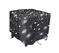 cuadrada para mesa de , resistente al viento, impermeable | Funda cuadrada para mesa de fuego para exteriores, para lluvia, luz solar, hojas, escombros, excrementos de pájaros, parrilla