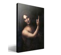 Cuadro Canvas San Juan Bautista de Leonardo Da Vinci - Alta Resolución 70cm x 95cm