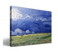 Cuadro Canvas Vincent Van Gogh - Nubes de Tormenta - Alta Resolución - Lienzo 100% Algodón - Bastidor de Madera - Obra de Arte - Calidad Superior