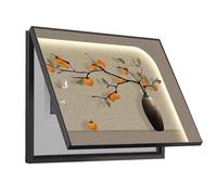 Cuadro Contador Electrico Pintura Decorativa Cubrecontador Tapa Cuadro Electrico Decorativos Creativa Cubierta Simple Contadores Decoración(B,50x40cm)
