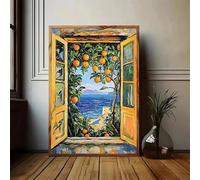 Cuadro de pared con diseño de árbol y limonero en una ventana abierta, de Henri Matisse, para decoración de cocina, impresiones artísticas en lienzo (40x60cm/sin marco).
