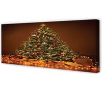 Cuadro decorativo para pared, 125x50 cm. Arte para pared, iluminación navideña, decoración, regalos