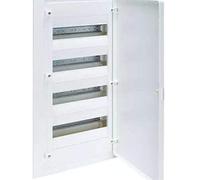 Hager Caja empotrable Golf serie VF 4 filas 48M puerta opaca blanca regleta y chasis