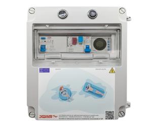 Cuadro Eléctrico Para Piscina Con Contactor Para Motor Trifásico De 2CV apto para Clorador