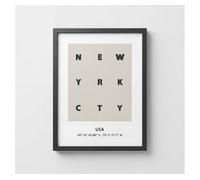 Cuadro new york city 40x30cm marca marcomuble