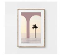 Cuadro palmera arco 35x50cm diseño tropical