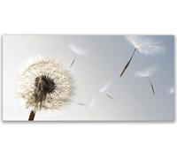 Cuadros decorativos en lienzo, 140x70 cm, impresión artística en lienzo, motivos de diente de león y plantas