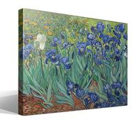 cuadrosfamosos.es Iris | Vincent van Gogh | Post-impresionismo | Cuadro Canvas Wall Art | Impresion Giclee lienzo algodon puro | Bastidor 3cm | 55x75cm