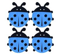 -Cubertería de fieltro, portacubiertos para utensilios,Organizador de cubiertos de tela y fieltro plateado - Bolsas portátiles para cubiertos de mesa para el hogar, cafetería, hotel, cocina, azul, ver