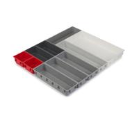 Cubertero DUO BLOX 851676, juego de 10 piezas, variable, gris, plástico, Joseph Joseph
