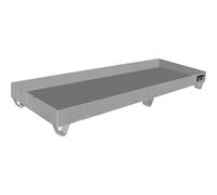 Cubeta colectora de acero inoxidable eurokraft pro, para bidones de 200 l