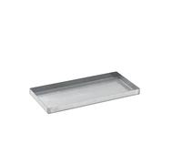 Cubeta colectora de acero para recipientes pequeños eurokraft basic, L x A x H 940 x 470 x 60 mm, con homologación