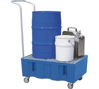 Cubeta colectora de PE para bidones de 60 litros volumen de recogida 60 l, rodante