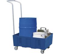 Cubeta colectora de PE para bidones de 60 litros volumen de recogida 60 l, rodante