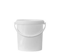 Cubeta de 6 l, plástico PP, blanca