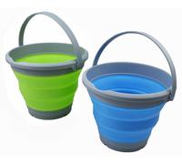 Cubeta de plástico plegable de 5,5 litros para uso exterior