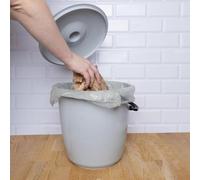 Cubeta de plástico Unyqoos® de 15 litros con tapa: recipiente doméstico resistente con asa ergonómica, ideal para usar como cubo de agua, cubo de limpieza o cubo de jardinería