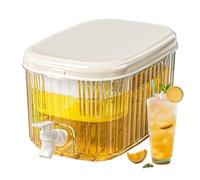Cubeta enfriadora de bebidas - Refrigerador de gran capacidad de 5,5 L, dispensador de bebidas transparente | Contenedor duradero con tapa de grifo | Servidor de bebidas para el hogar, zumo de frutas