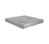Cubeta plana de acero galvanizado LaCont, anchura 1000 mm