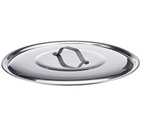 Cubierta Agnelli Ollas con llanta de Aluminio, con el Puente de Acero Inoxidable, Plata, 30 cm