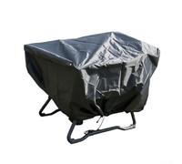 Cubierta antipolvo Oxford negra de 48 x 46 x 36 pulgadas, resistente para almacenamiento de equipos al aire libre