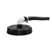 Cubierta automática para máquina de llenado DN150 con manguera en espiral y kit de conexión, juego de manguera de jardín para tanque colector de agua de lluvia, accesorios de instalación completos