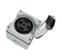 Cubierta con bisagras Caja de salida del generador, caja de receptáculo de energía exterior resistente a la intemperie para conexión de respaldo Soporte de cableado Caja de salida del generador a la