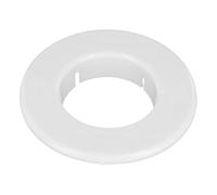 Cubierta de agujero de polipropileno blanco para entrada de cables y tuberías de aire acondicionado, placa de pared resistente a las heladas y al calor con acabado suave, ojal redondo fácil de