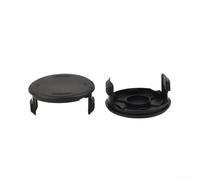 Cubierta de bobina para Bosch EasyGrassCut 18-260 F016800569 carcasa de material resistente sin herramientas para mantenimiento de jardín, color negro, 2 piezas