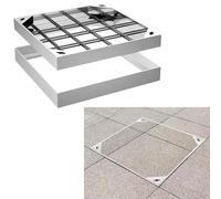 Cubierta de boca empotrada invisible con tapa galvanizada de acero | Cubierta de boca empotrada invisible con tapa galvanizada duradera para inspección y mantenimiento de jardines