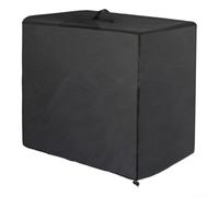 Cubierta de bomba aislada para filtros de piscina sobre el suelo, escudo impermeable a prueba de polvo con cremallera trasera, compatible con Intex para Krystal Clear - Funda protectora negra de 25 x