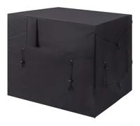 Cubierta de calor impermeable 210D Oxford tela aire acondicionado protector de polvo unidad al aire libre protectores de lluvia para calentador de piscina invierno negro unidad de aire acondicionado