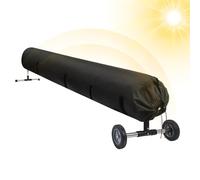 Cubierta de carrete solar, cubierta de carrete de manta solar de piscina - Cubierta de carrete de manta solar de tela Oxford | Accesorios protectores para el recinto de equipos de rollo para interiore