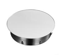 Cubierta de chimenea de acero inoxidable, tapa de orificio de tubo de estufa de 150 mm para chimenea, tapa de ventilación de techo resistente a la intemperie con ajuste seguro, plata (120 mm)