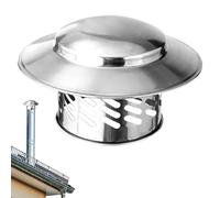 Cubierta de chimenea para escape, tapa de lluvia | Cubierta de chimenea de ventilación de techo resistente a la intemperie para estufas exteriores, horno, calentador de agua