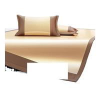 Cubierta de colchón de Seda Ice Silk, Estera Plegable de Doble Cara for Dormir Verano for Cama, Dormitorio, Oficina, Multicolor, Varios tamaños(Yellow 1,150x200cm)