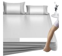 Cubierta de colchón de Seda Ice Silk, Estera Plegable de Doble Cara for Dormir Verano for Cama, Dormitorio, Oficina, Multicolor, Varios tamaños(Gray 2,120x200cm)