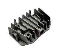 Cubierta de culata de compresor de aire de metal de doble material 142 x 96 mm, construcción resistente para piezas de repuesto de compresor industrial, color gris