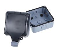 Cubierta de Enchufe 250v Tapa Abatible para Exterior | ABS y Pc, Salida Reservada y Cable Preciso, Espacio Interno Amplio, Uso en Baño y Cocina