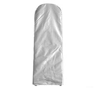 Cubierta de escalera plegable al aire libre, protector antipolvo de tela Oxford 210D impermeable con cierre de cordón, diseño simple de enjuague limpio (plata)
