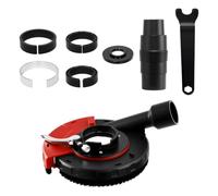 Cubierta de extracción para amoladora angular 125 mm/4,92 pulgadas | Universal Flex - Cubierta antipolvo con cubierta deslizante giratoria, de PC y metal para diámetro de 1,54 - 1,97 pulgadas