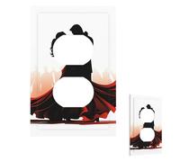 Cubierta de interruptor de luz, placa de pared para baile de salón, 1 banda, cubierta decorativa de toma de corriente, placa frontal para baño, cocina, decoración de pared, placas de pared de 5 x 3
