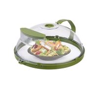 Cubierta de microondas para alimentos: utensilio de cocina y colador a prueba de salpicaduras, tapa con ventilación mediana, tapas fáciles de respirar, cesta de lavado multiusos, soporte para utensili