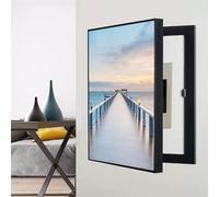 Cubierta de Panel eléctrico montada en la Pared, Tapa de Caja eléctrica Decorativa Multifuncional Caja de Tablero Oculto Cubierta