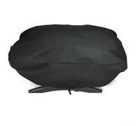Cubierta de parrilla resistente para Weber Q1000 Q2000 Q200 Series, impermeable 210d Oxford portátil protector de barbacoa con correas, negro, 84 x 51 x 38 cm (210D84 x 51 x 38 cm)