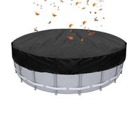 Cubierta De Piscina Circular Antipolvo Con Cordón Cortavientos Tejido | Cobertor De Piscina Para Jardín Patio Césped Parque Patio y Condiciones Climáticas Adversas
