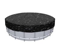 Cubierta De Piscina Circular Impermeable Antipolvo Antiviento Con Cordón | Cubierta De Piscina De Verano Apta Para Exterior, Jardín, Patio, Césped, Parque, Y También Patio Interior